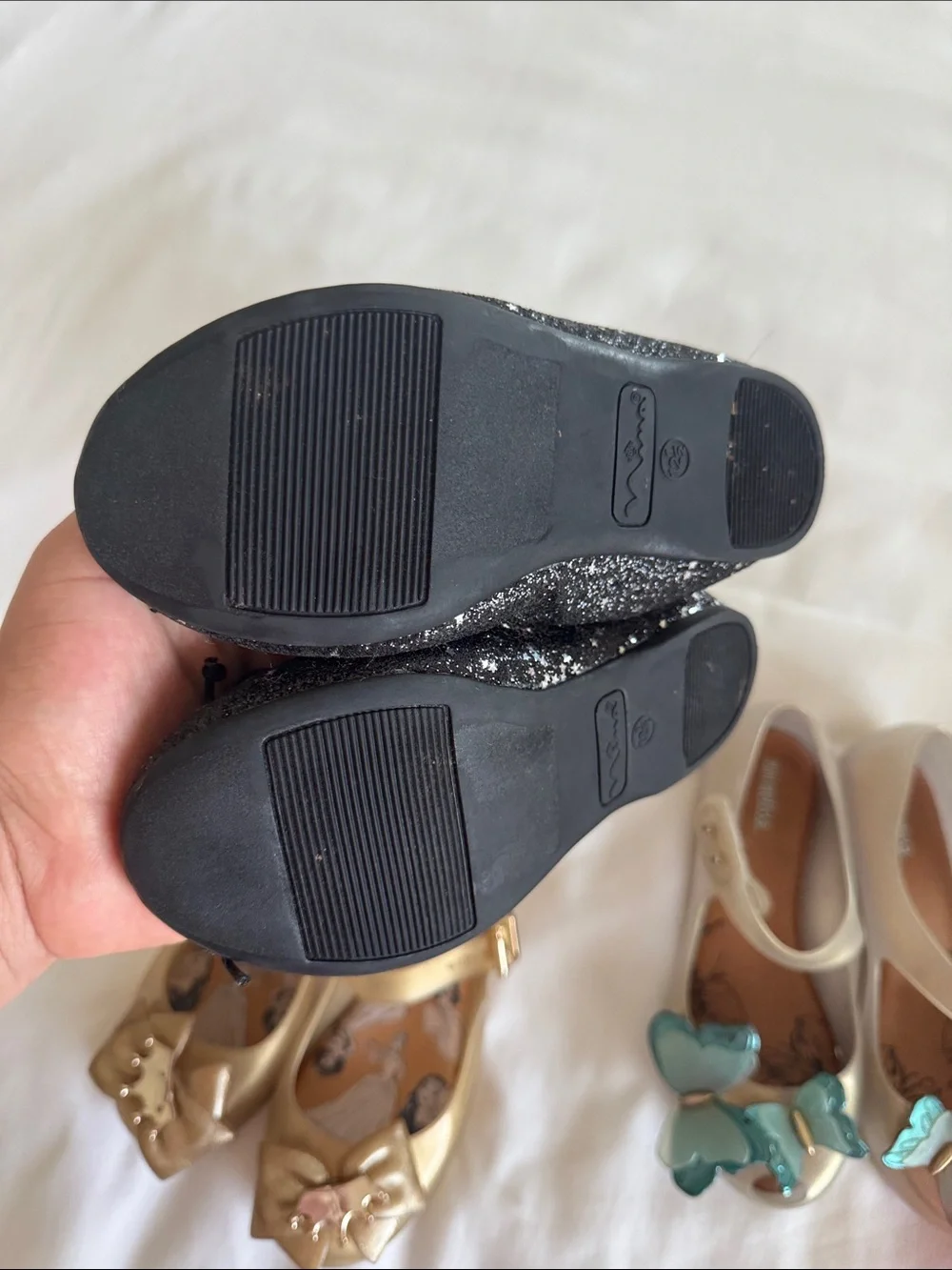 Bundle Girl shoes size 12T  Mini Melissa/ Nina